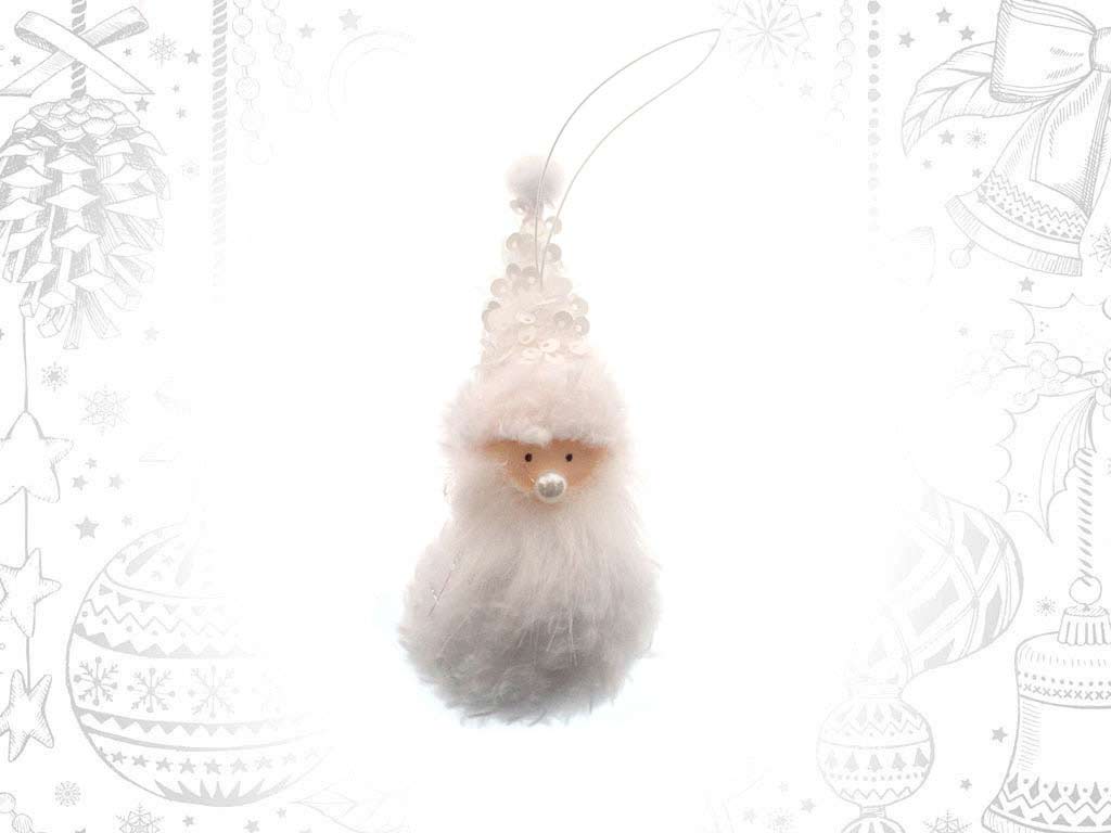 WHITE SANTA ORNAMENT cod. 9315948