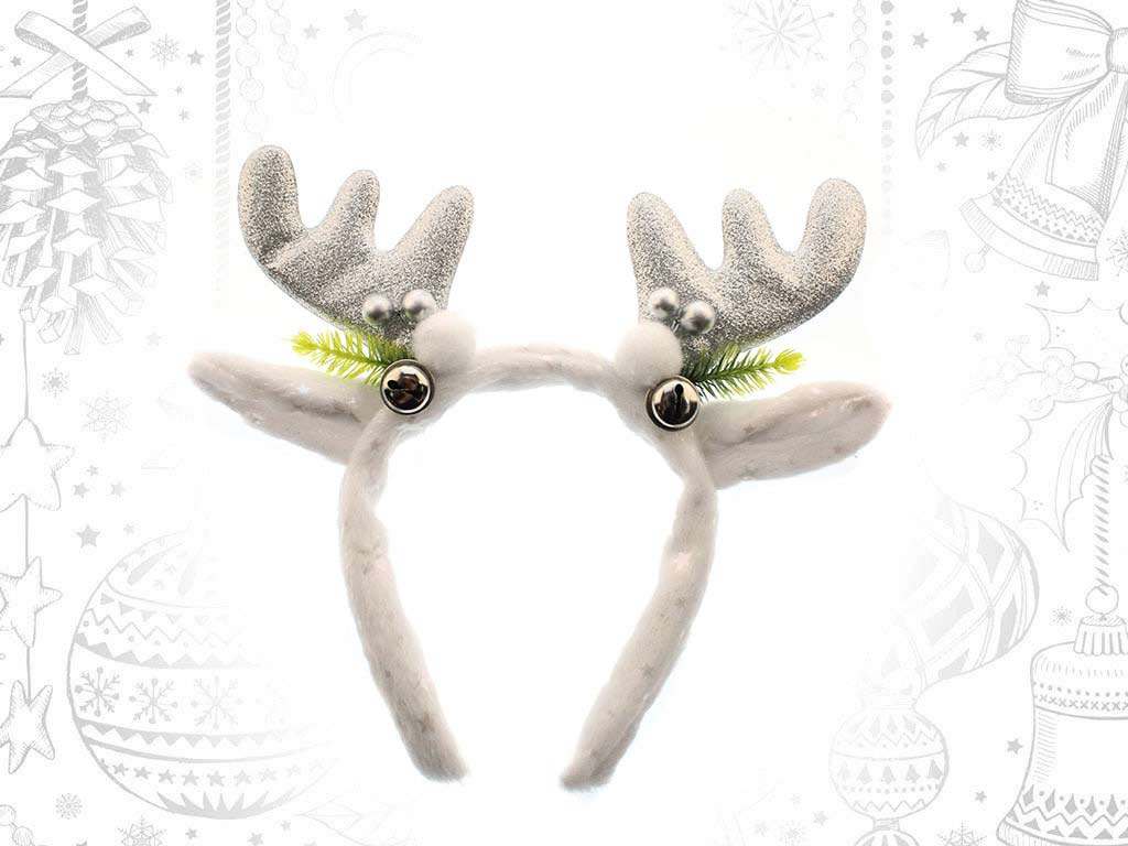 SILVER AND WHITE ANTLERS HEADBAND cod. 9315969