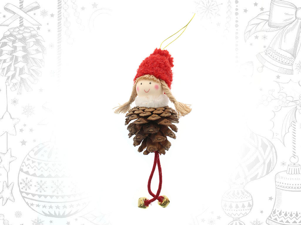 RED PINE GIRL ORNAMENT cod. 9316052