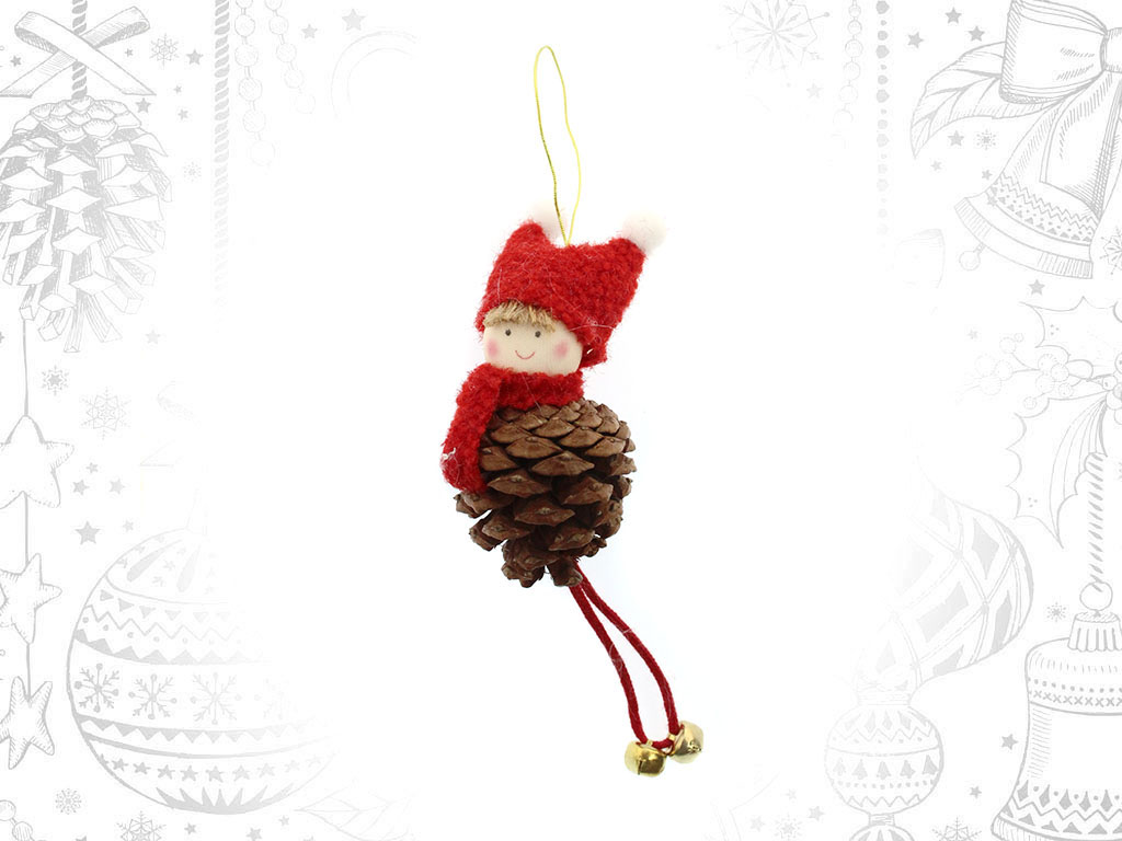 RED PINE GIRL ORNAMENT cod. 9316053