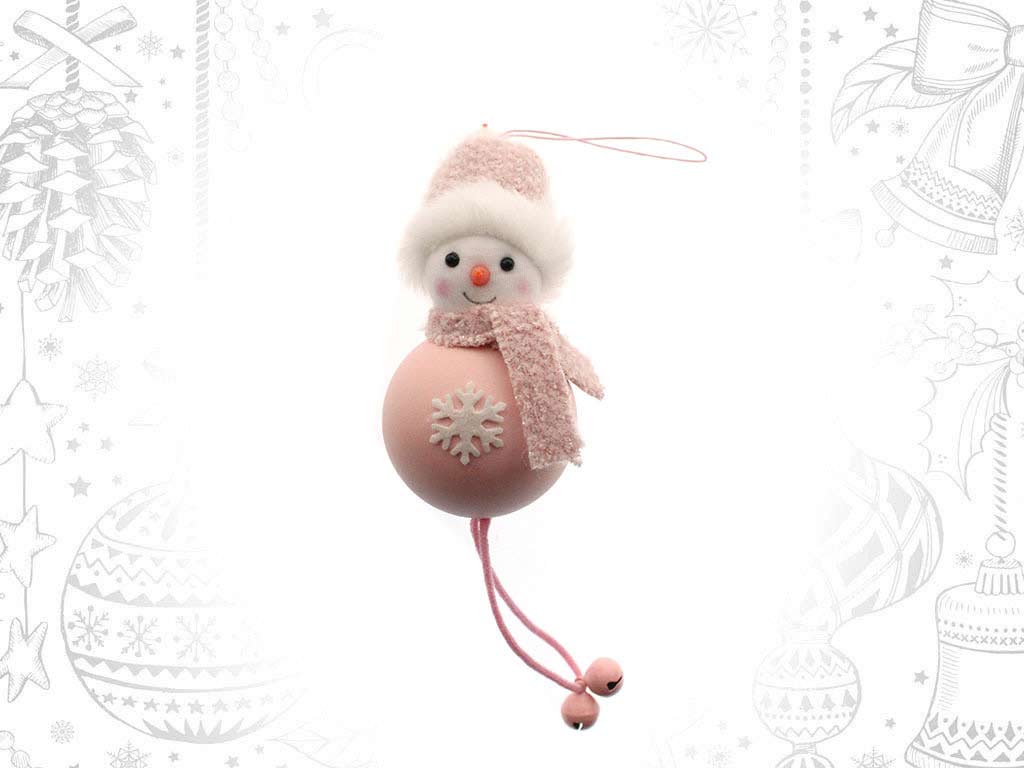 COLGANTE BOLA MUÑECO ROSA cod. 9316067