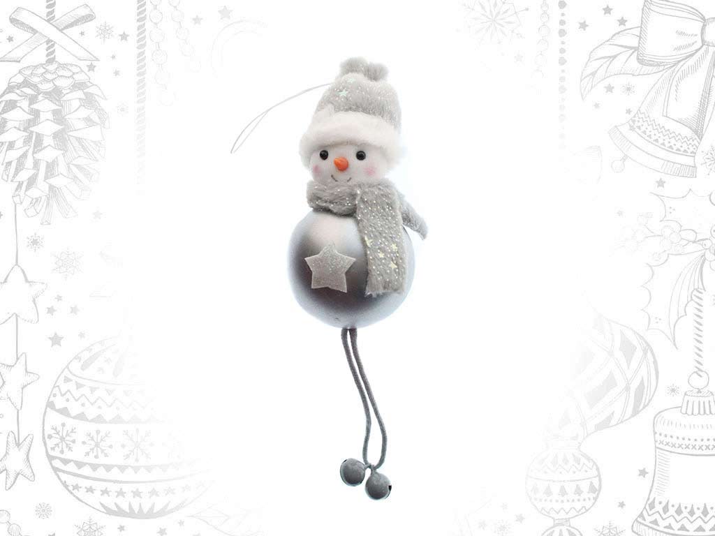 COLGANTE BOLA MUÑECO PLATA cod. 9316070