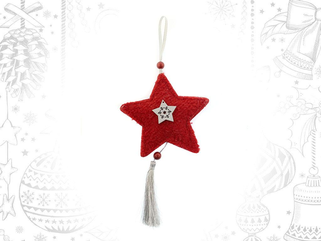 RED STAR ORNAMENT cod. 9316159