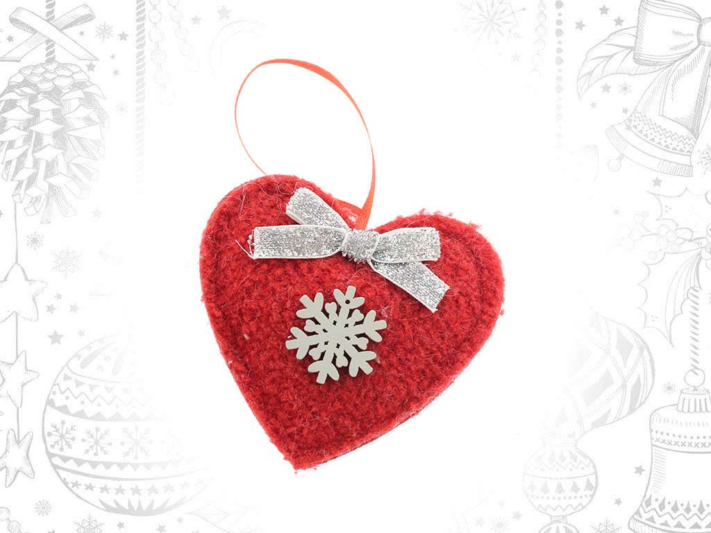 ORNAMENTO CUORE ROSSO cod. 9316161