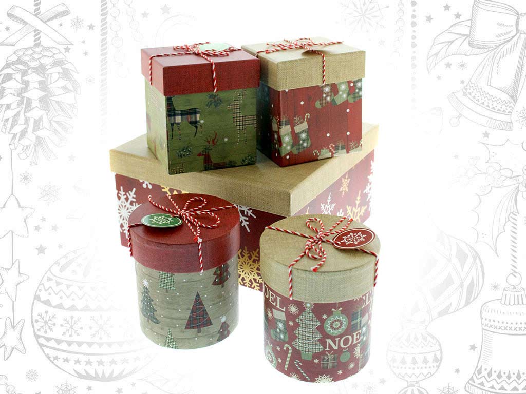 SET 5 CAJAS PURPURINA CRAFT NAVIDAD cod. 9316188