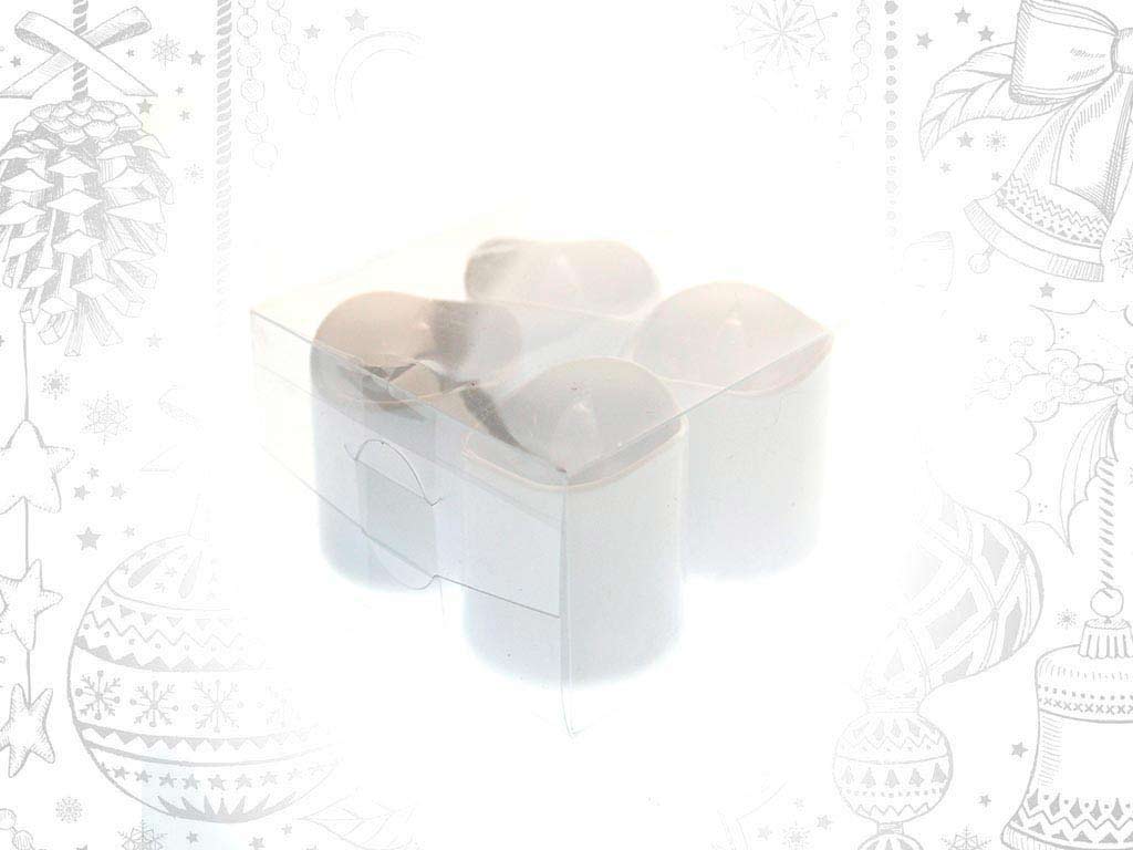 SET 4 VELAS VOTIVAS PLATA cod. 9316335