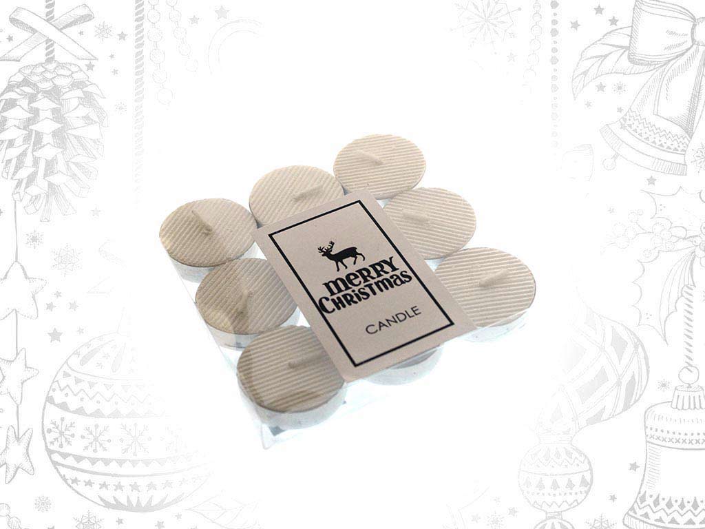 SET 9 TEALIGHTS PLATA cod. 9316336