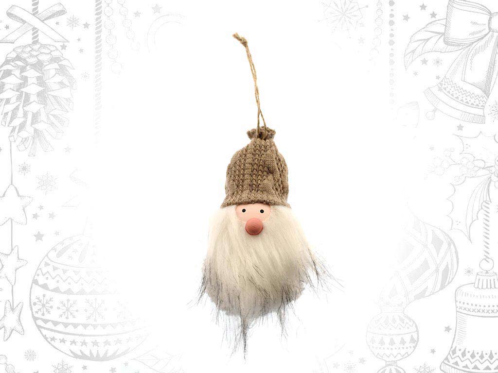 BROWN SANTA ORNAMENT cod. 9316455