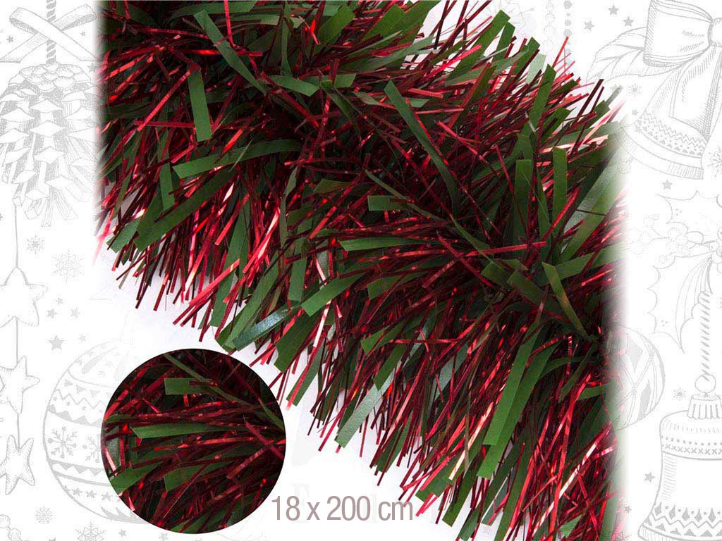 583 - BOA P/A VERDE/ROJO 18X 200 CM cod. 9316605
