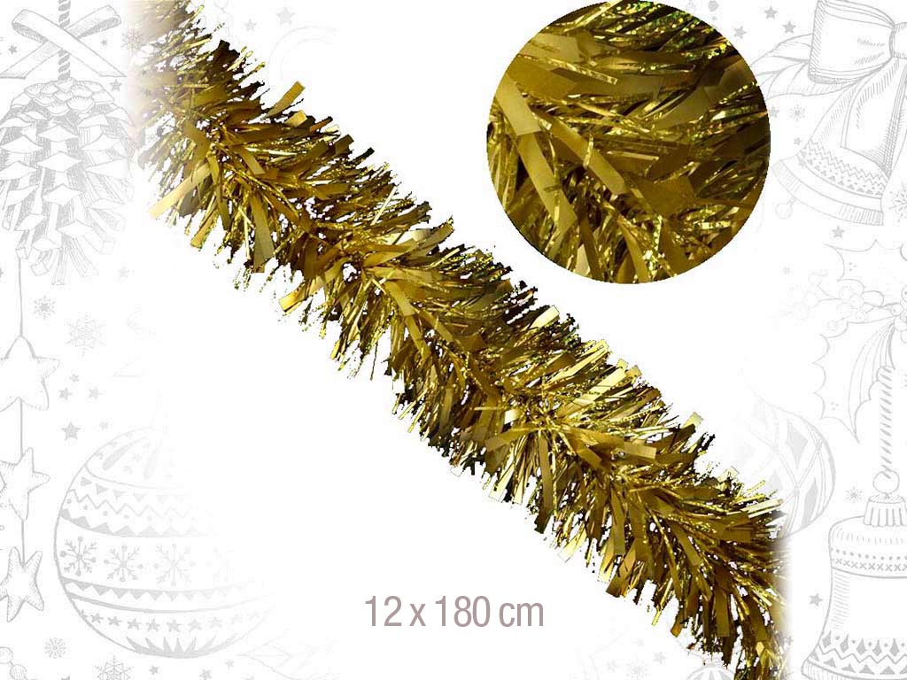 BOA OURO FOSCO/HOLOG GOLD. 12X180CM cod. 9316628