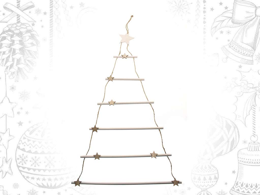 COLGANTE ESCALERA ESTRELLAS DORADAS cod. 9316650