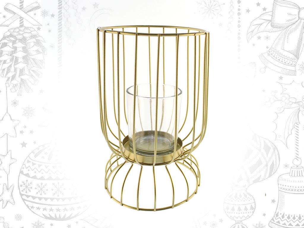 SMALL DECORATIVE GOLD CANDELHOLDER cod. 9316669