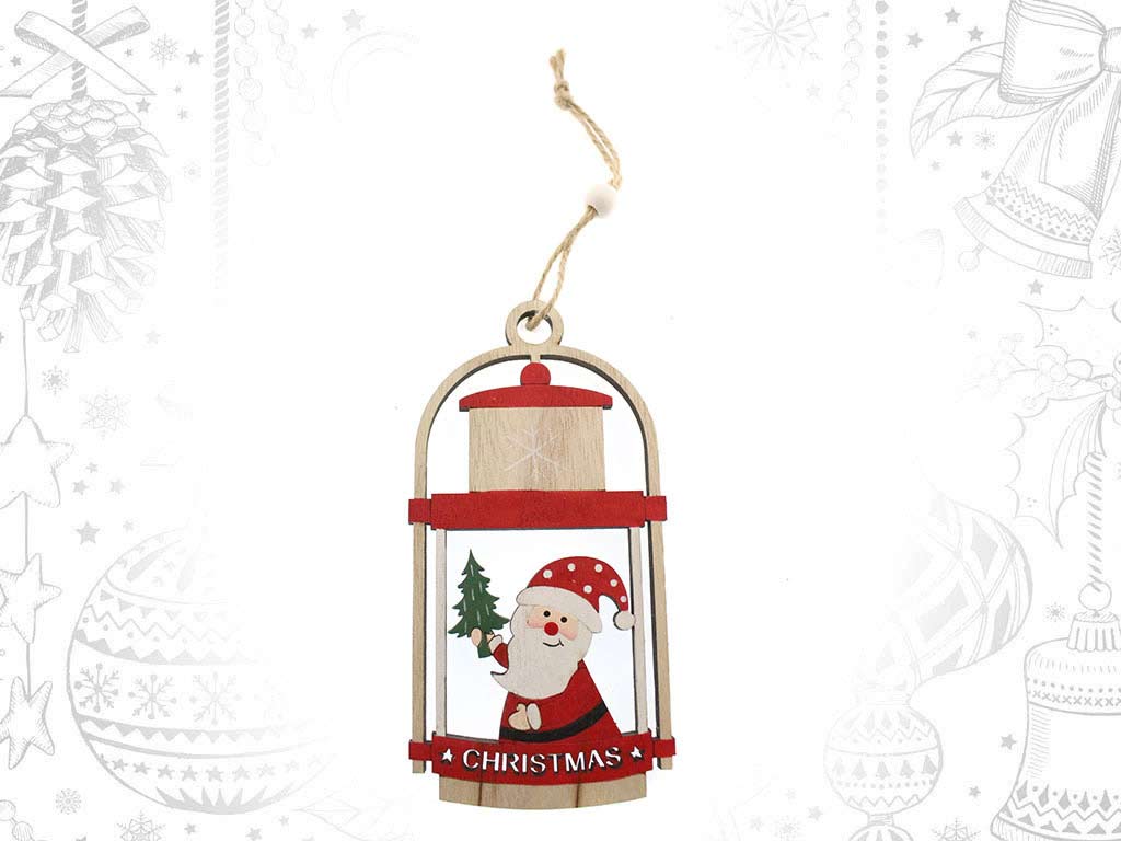 ORNEMENT PERE NOEL CHRISTMAS ROUGE cod. 9316698