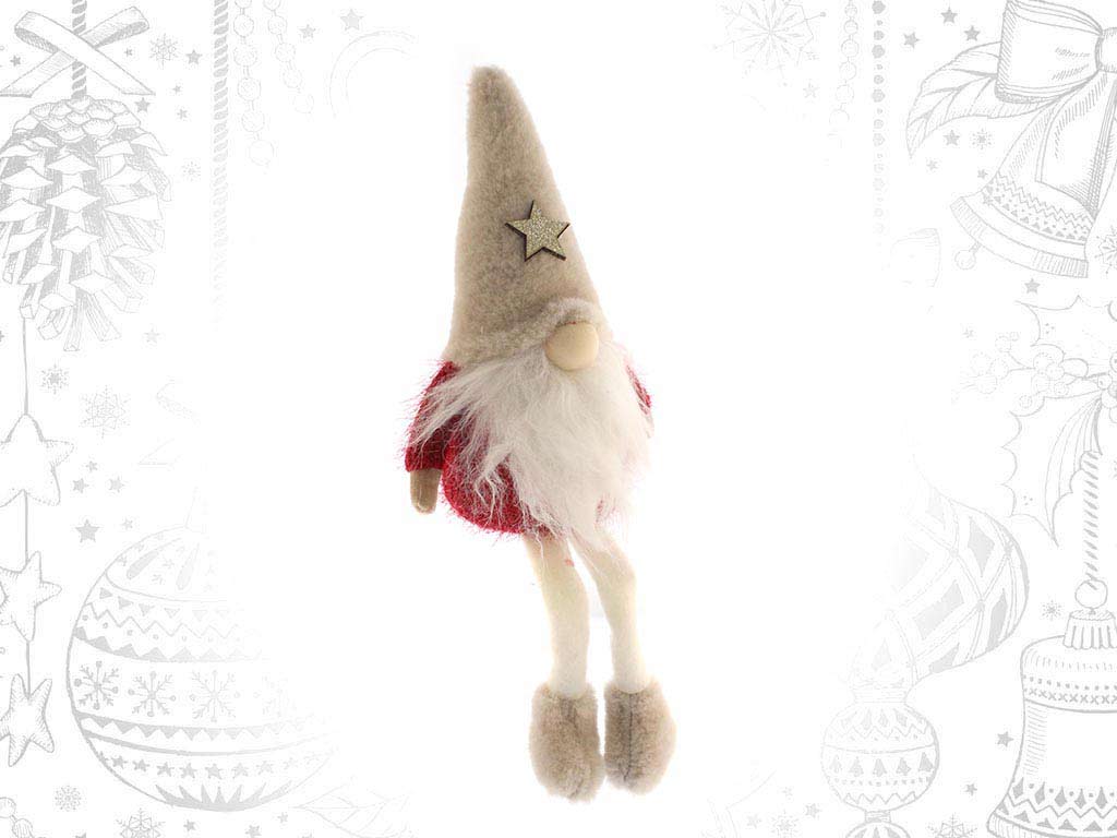 HANGING FEET RED SEATED SANTA cod. 9316784