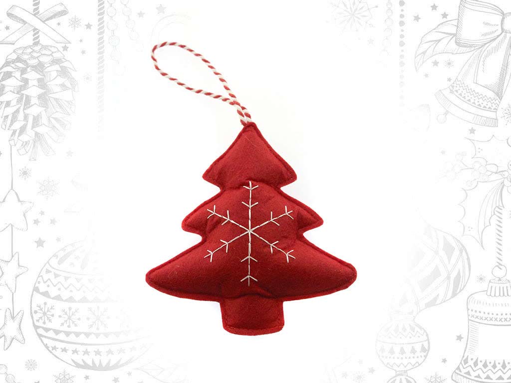 ORNAMENTO ALBERO ROSSO cod. 9316862