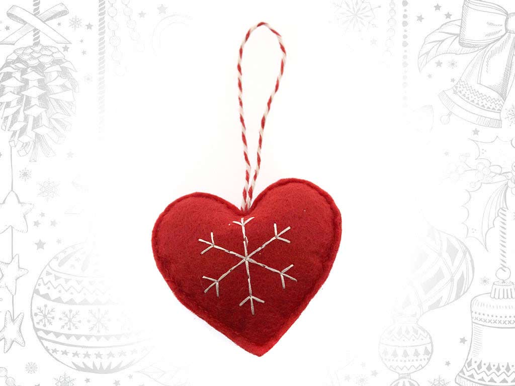 SMALL WHITE HEART ORNAMENT cod. 9316864