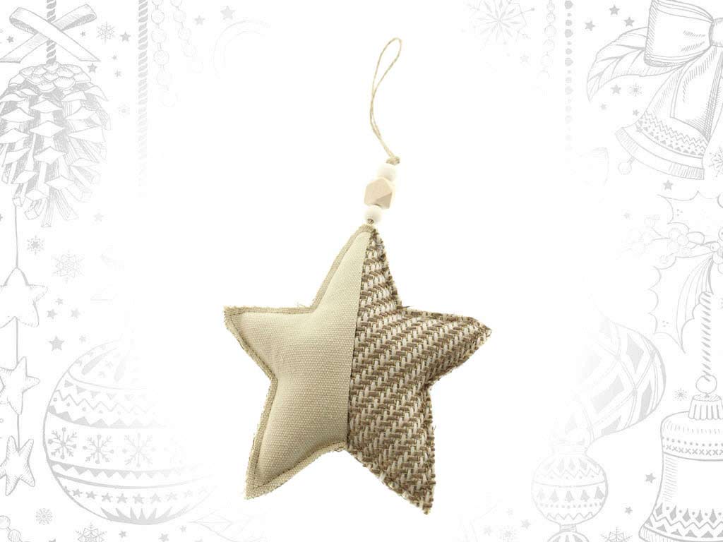 BEIGE STAR ORNAMENT cod. 9316892