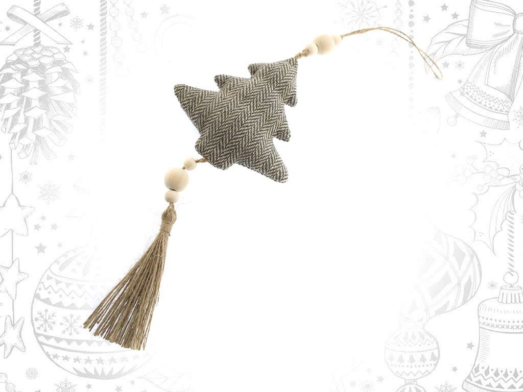 GREY TREE POMPOM ORNAMENT cod. 9316902