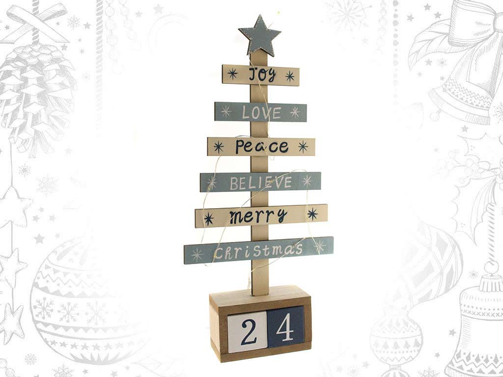 CALENDARIO ADVENTO ARVORE AZUL cod. 9316909