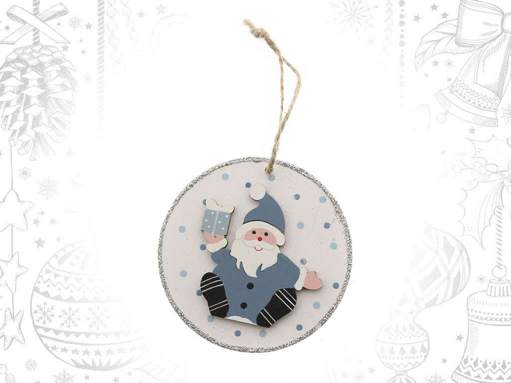 ORNAMENTO PALLINA CON BABBO NATALE cod. 9316912