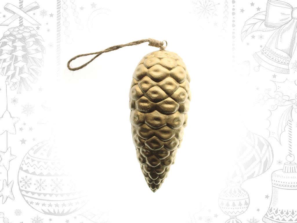 SMALL GOLD PINE ORNAMENT cod. 9316943