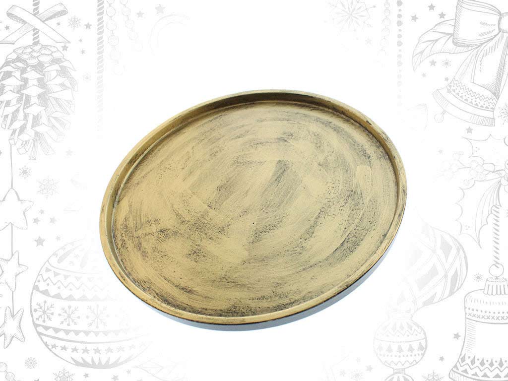 CENTRE DE TABLE ROND DORE GRAND. cod. 9316963