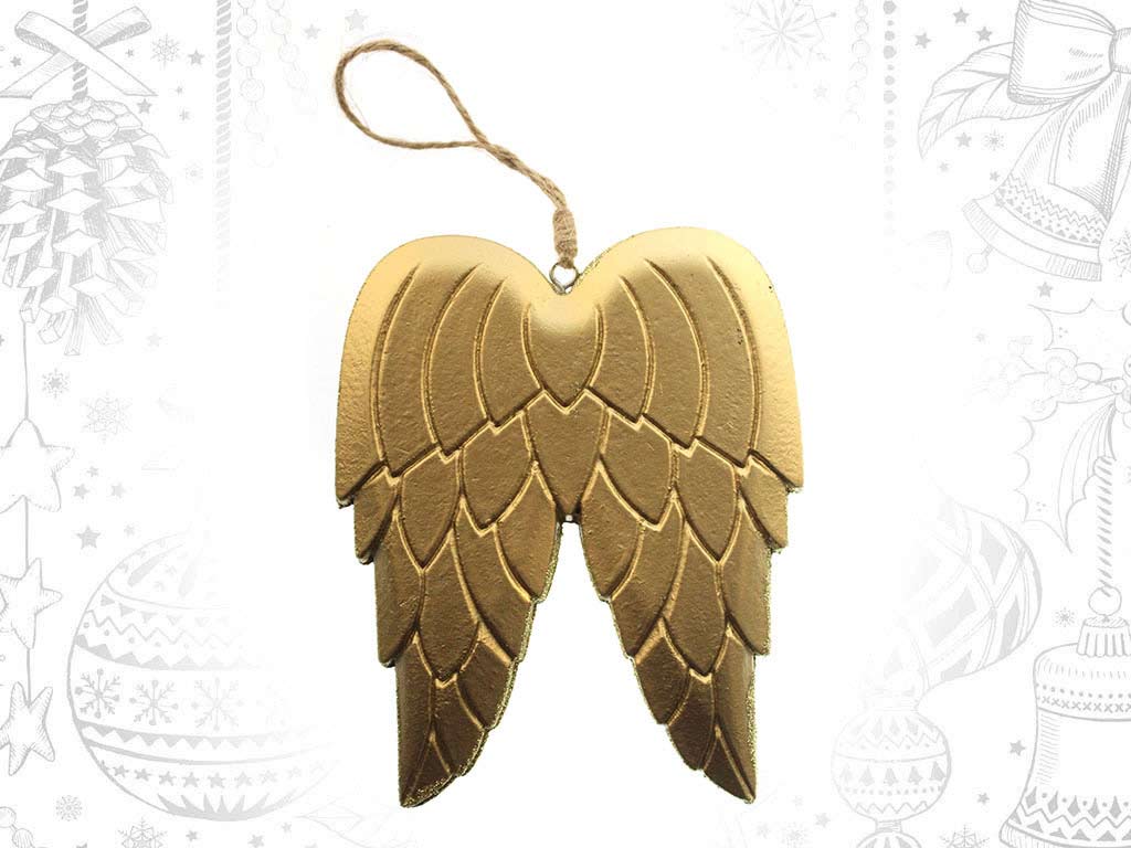 MEDIUM GOLD WINGS ORNAMENT cod. 9316966