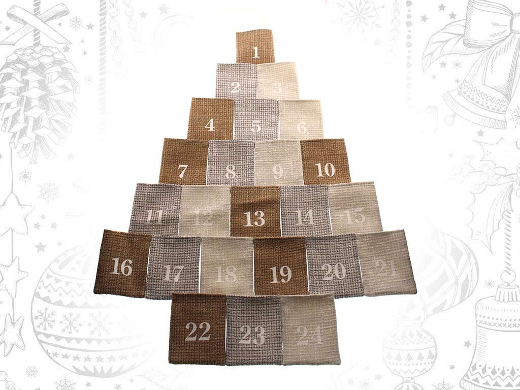 CALENDARIO AVVENTO CON ALBERO MARRONE/GR cod. 9316972