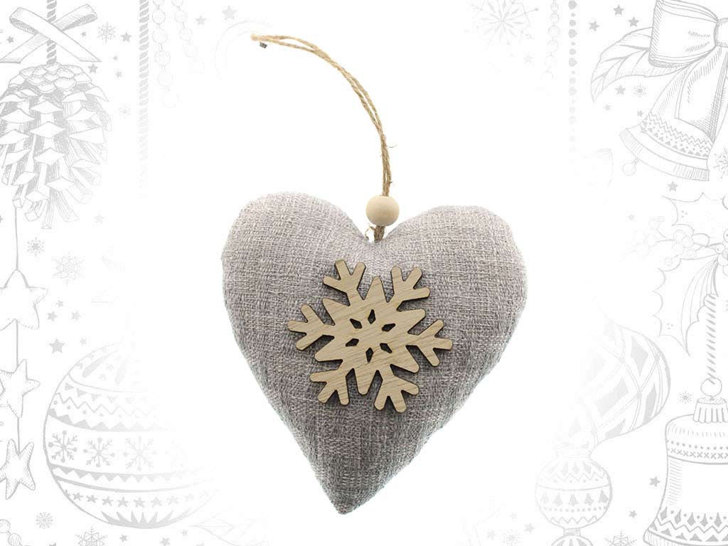 BEIGE HEART REINDEER ORNAMENT cod. 9316996