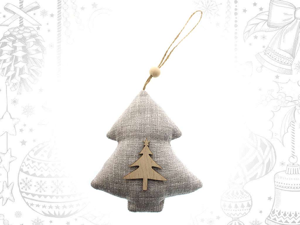 ORNAMENTO ALBERO CON RENNA BEIGE cod. 9316999