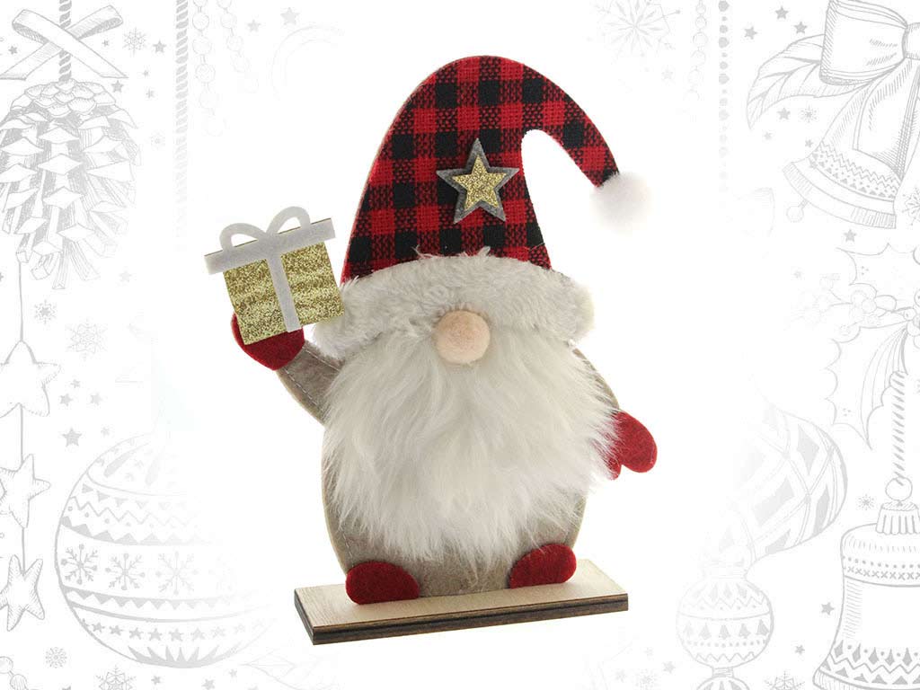 LARGE RED VICHY SANTA STAND cod. 9317058