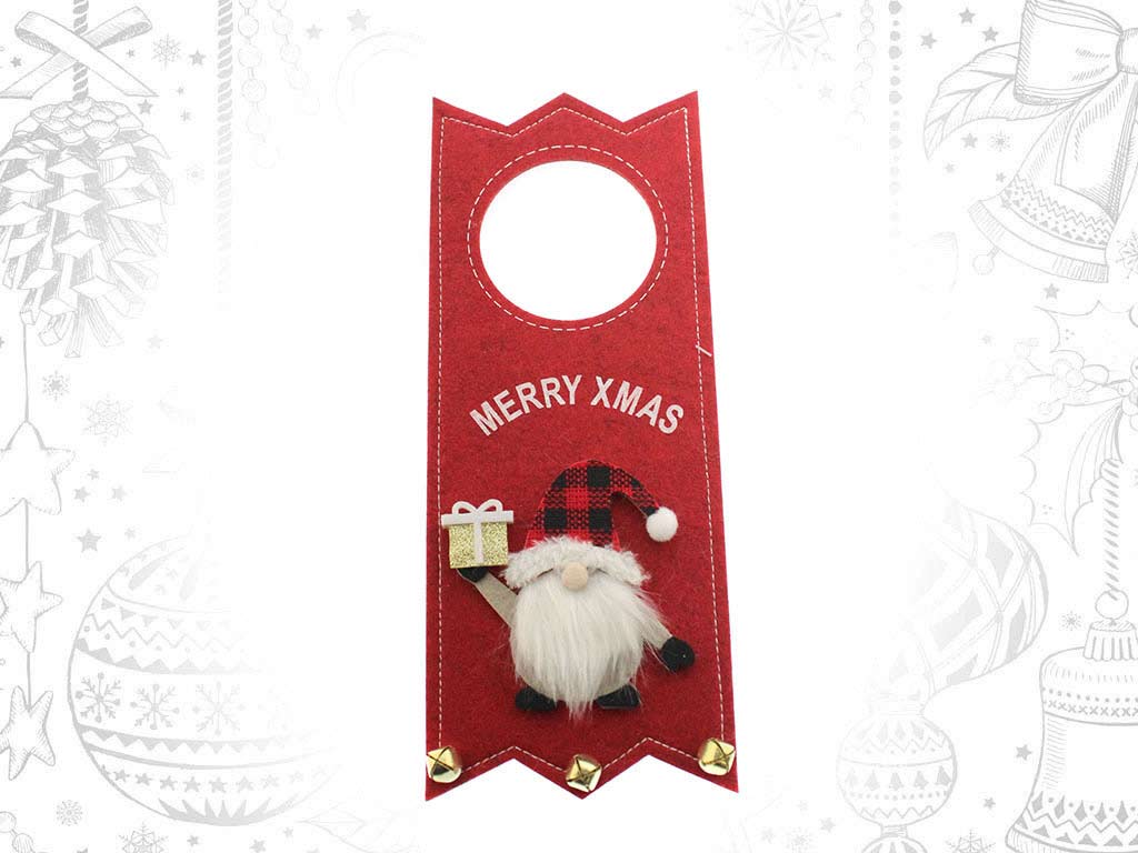 APPENDIPORTA CON BABBO NATALE VICHY ROSS cod. 9317082