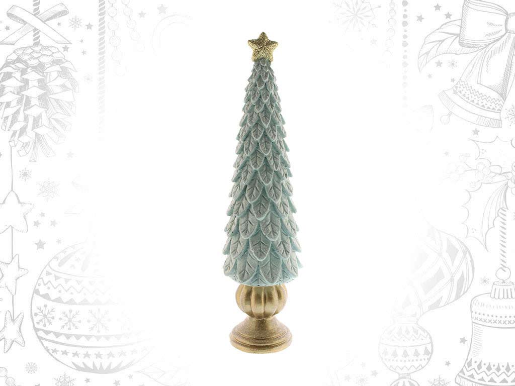 FIGURINE ARBRE VERT ETOILE DOREE MED. cod. 9317085