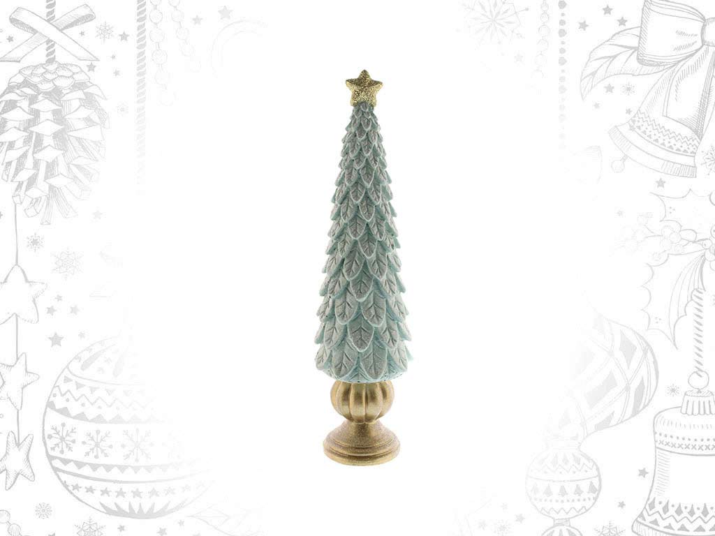 FIGURA ALBERO VERDE CON STELLA DORATA PI cod. 9317086