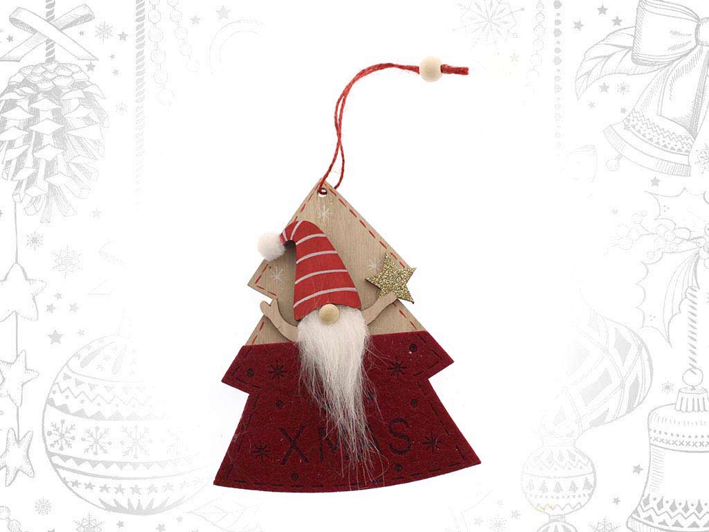 MAROON SANTA TREE ORNAMENT cod. 9317276