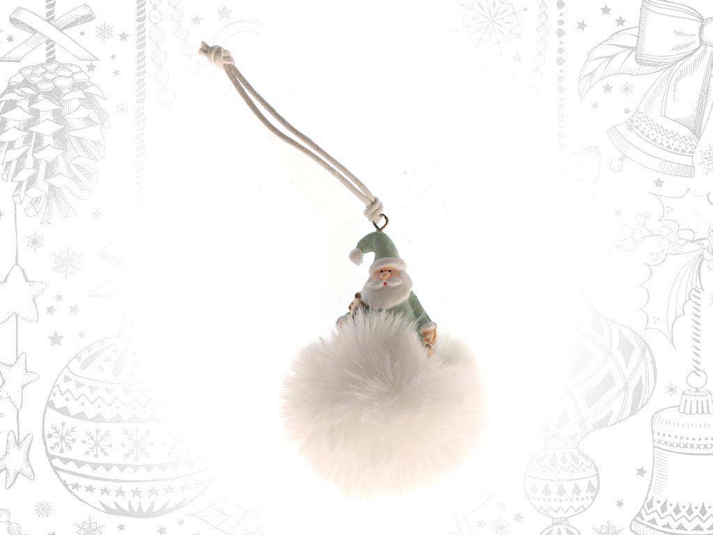 GREEN SANTA BAUBLE ORNAMENT cod. 9317304