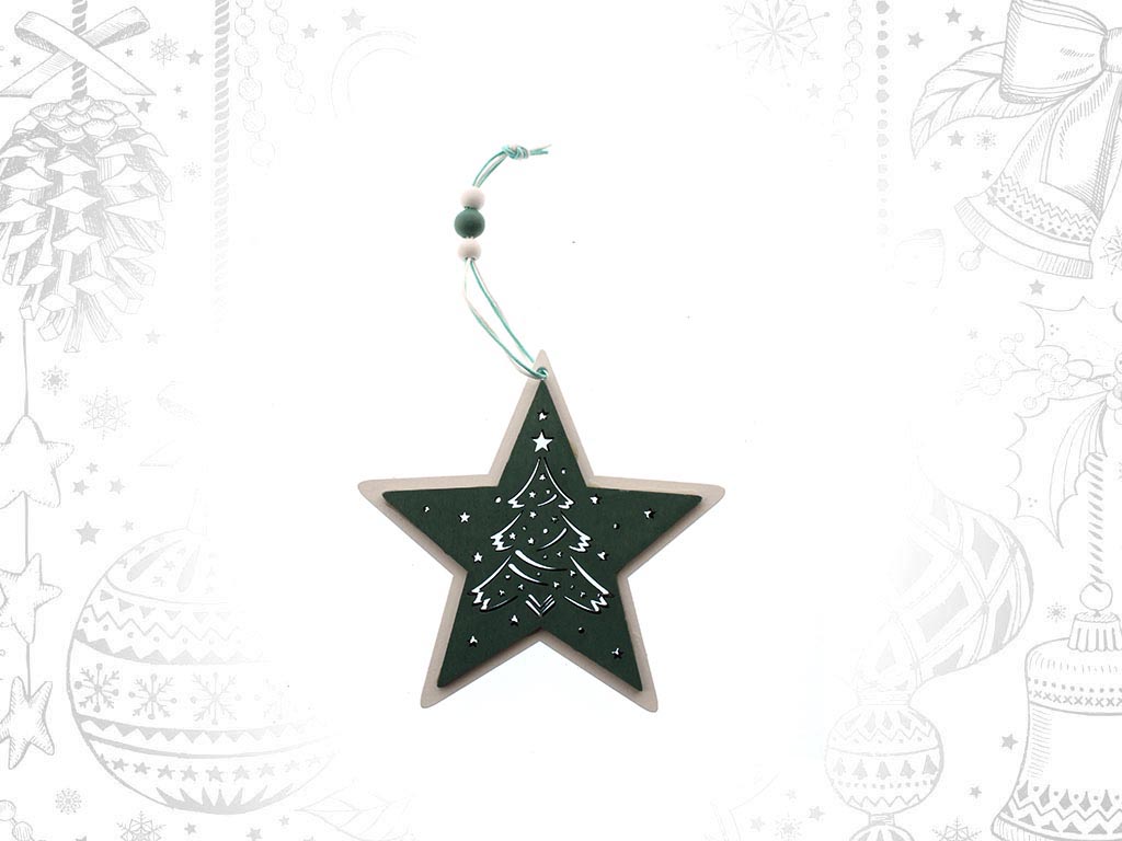 ORNAMENTO ESTRELA VERDE PEQ. cod. 9317513