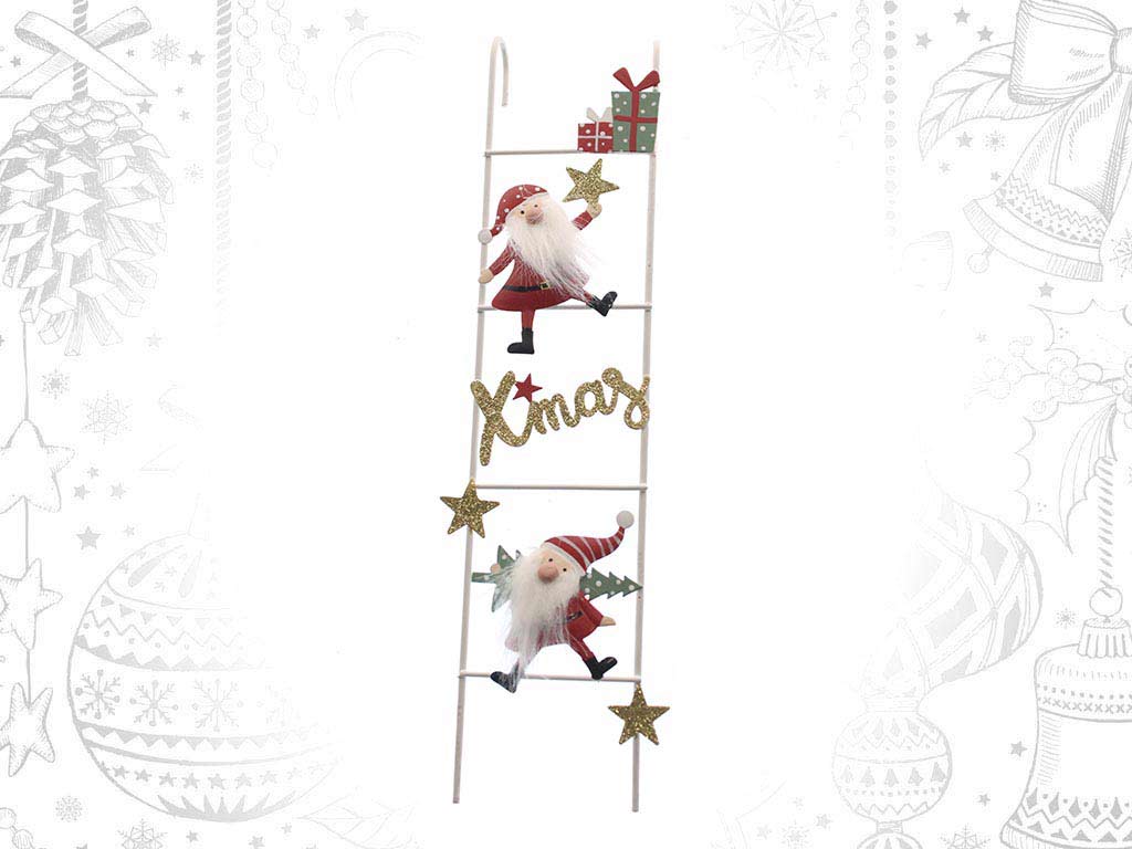 SMALL RED SANTA W/ METAL STAIRS cod. 9317605