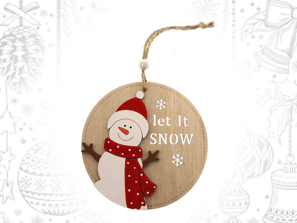 ORNEMENT BOULE BONHOMME NEIGE cod. 9317620