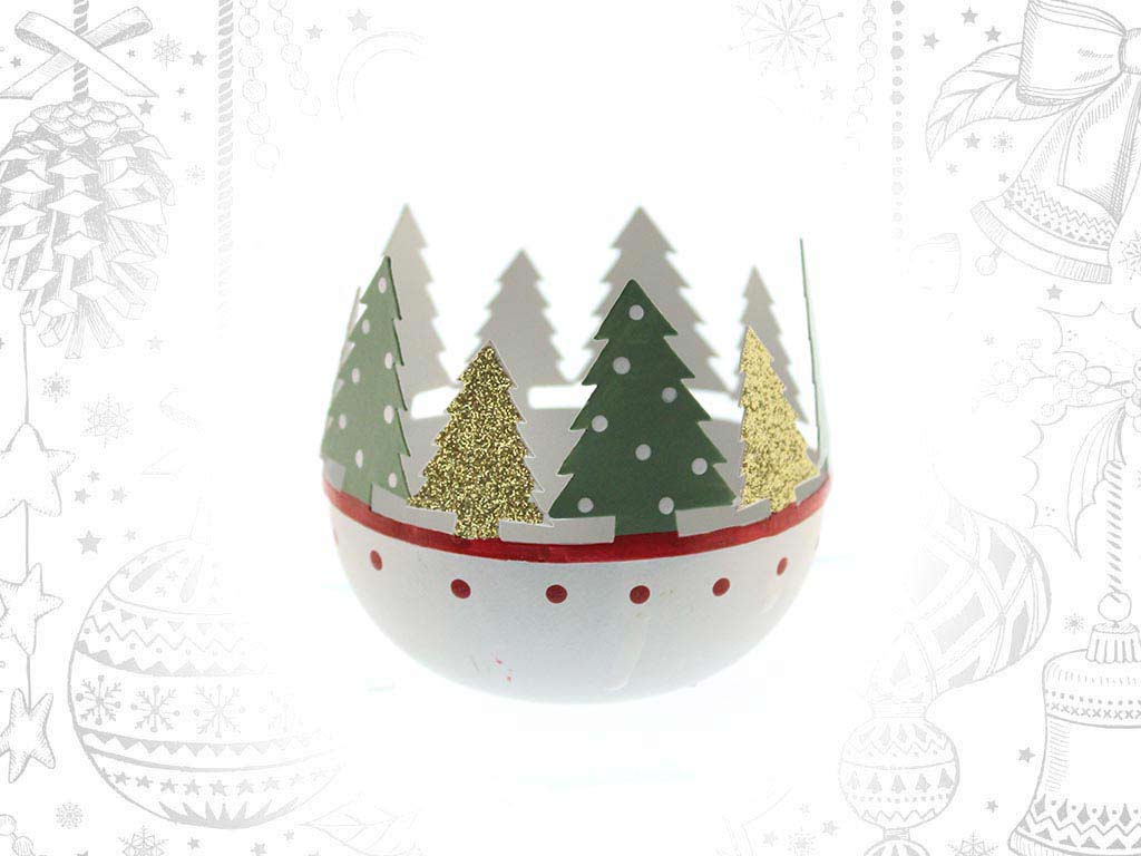 POSAVELAS METAL ARBOLES BLANCO cod. 9317657
