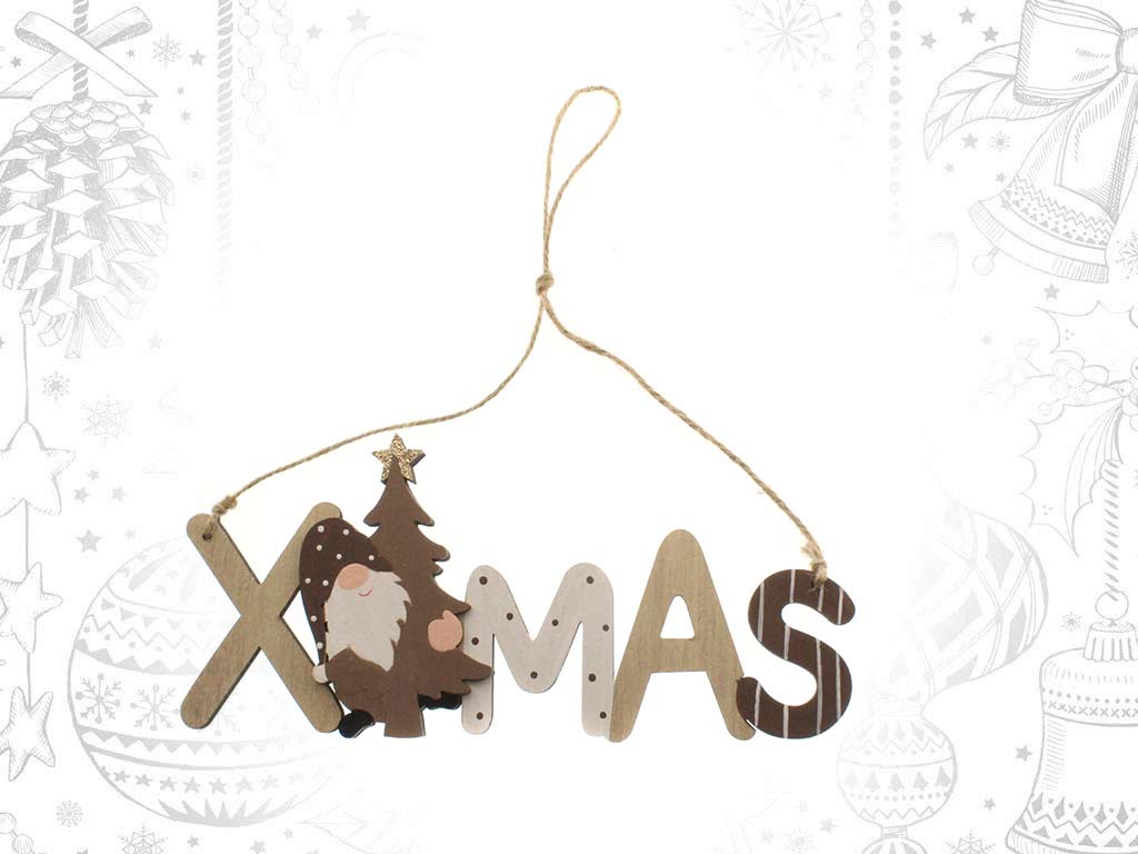 COLGANTE XMAS SANTA MARRON cod. 9317668