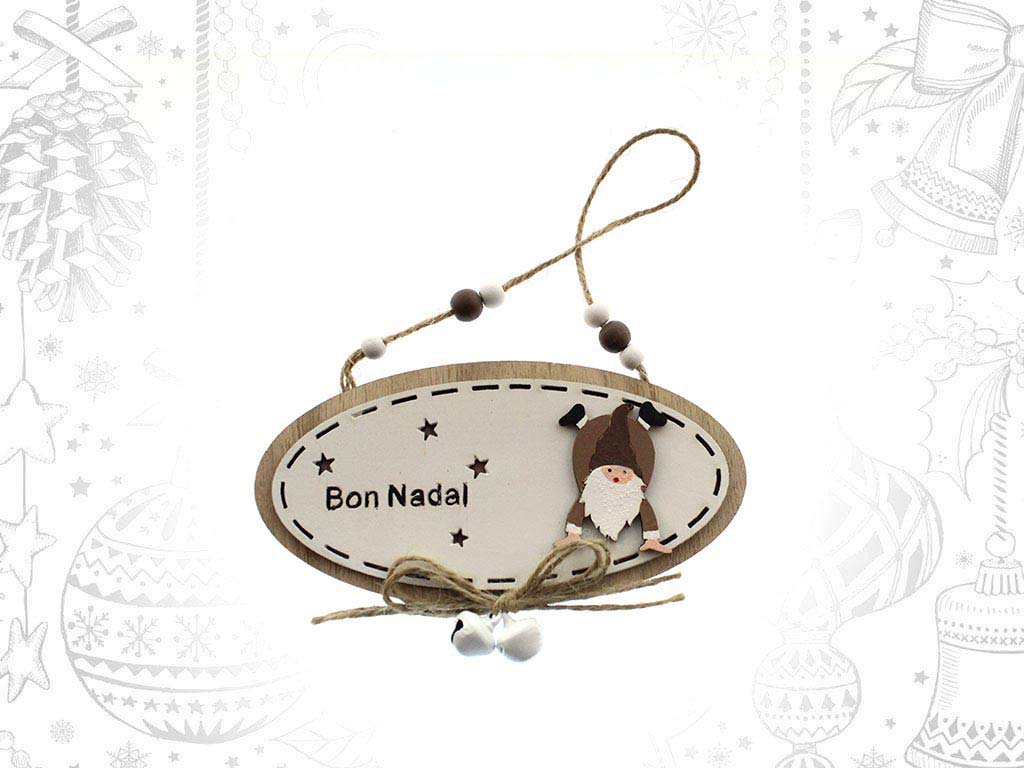 COLGANTE BON NADAL BLANCO SANTA MARRON cod. 9317686