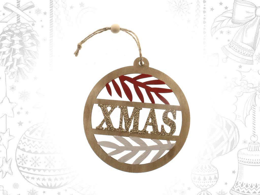 GOLD XMAS BAUBLE ORNAMENT cod. 9317712