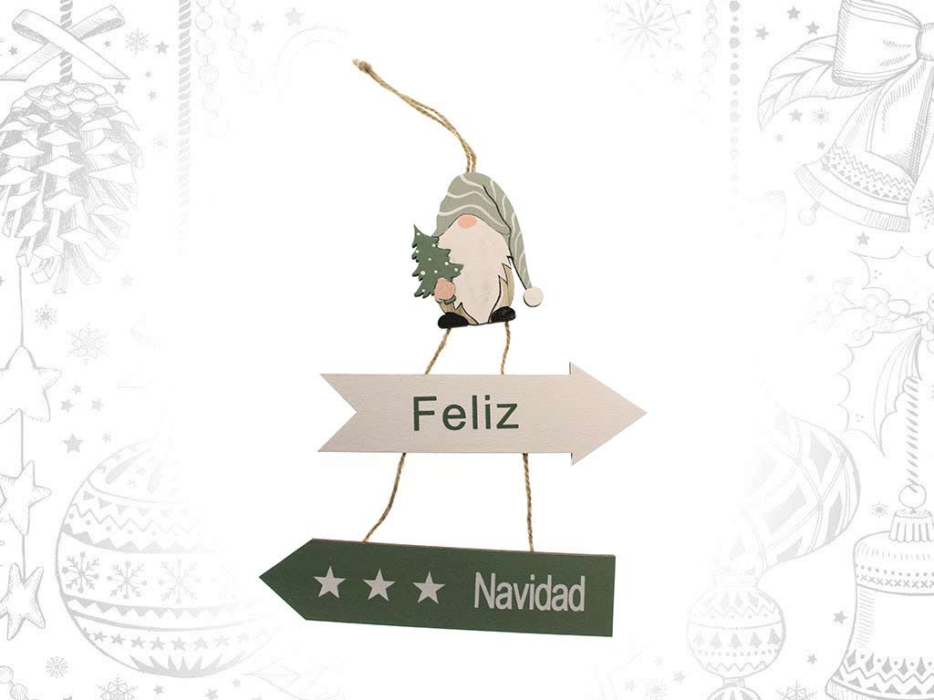 COLGANTE FLECHAS VERDES SANTA FELIZ NAVI cod. 9317869