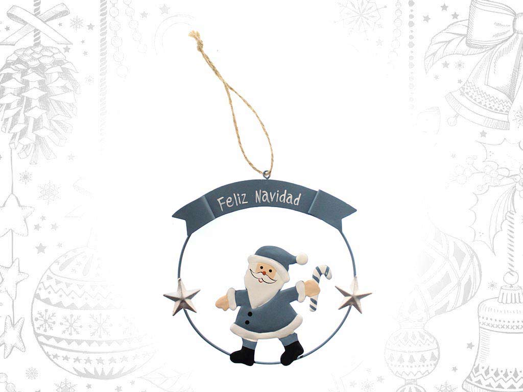 COLGANTE METAL SANTA AZUL cod. 9317957
