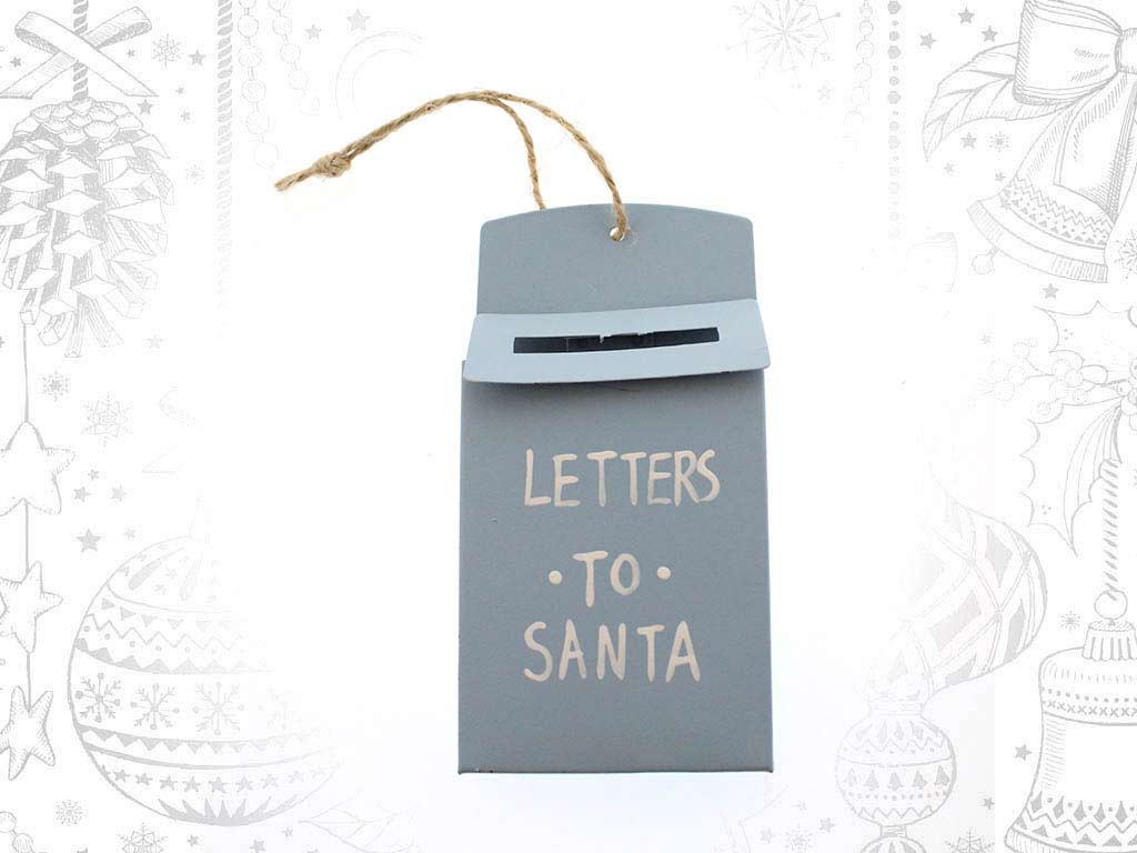 BLUE LETTERBOX METAL ORNAMENT cod. 9317964