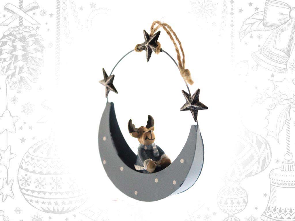 COLGANTE METAL LUNA SANTA AZUL cod. 9317966