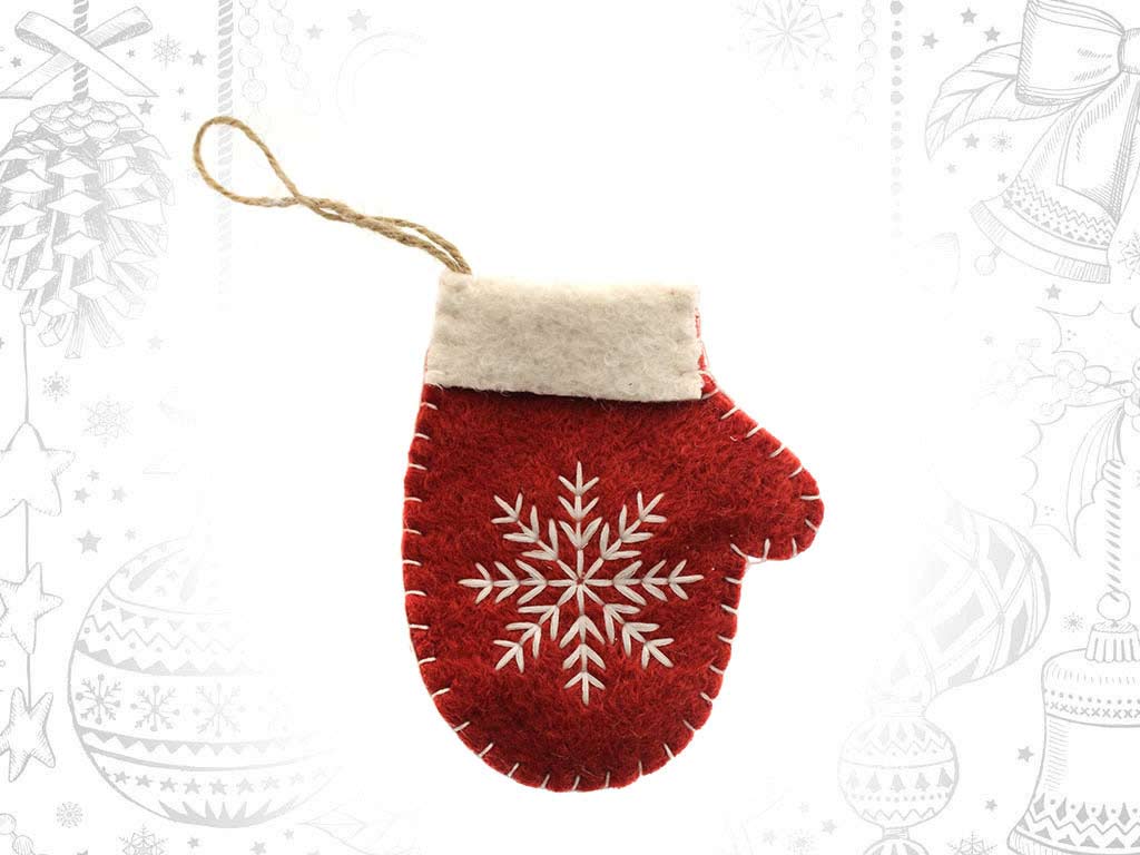 RED MITTEN ORNAMENT cod. 9318012