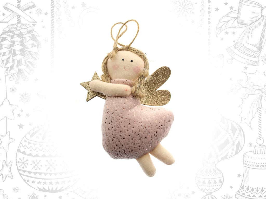 ORNAMENTO ANJO ROSA cod. 9318026