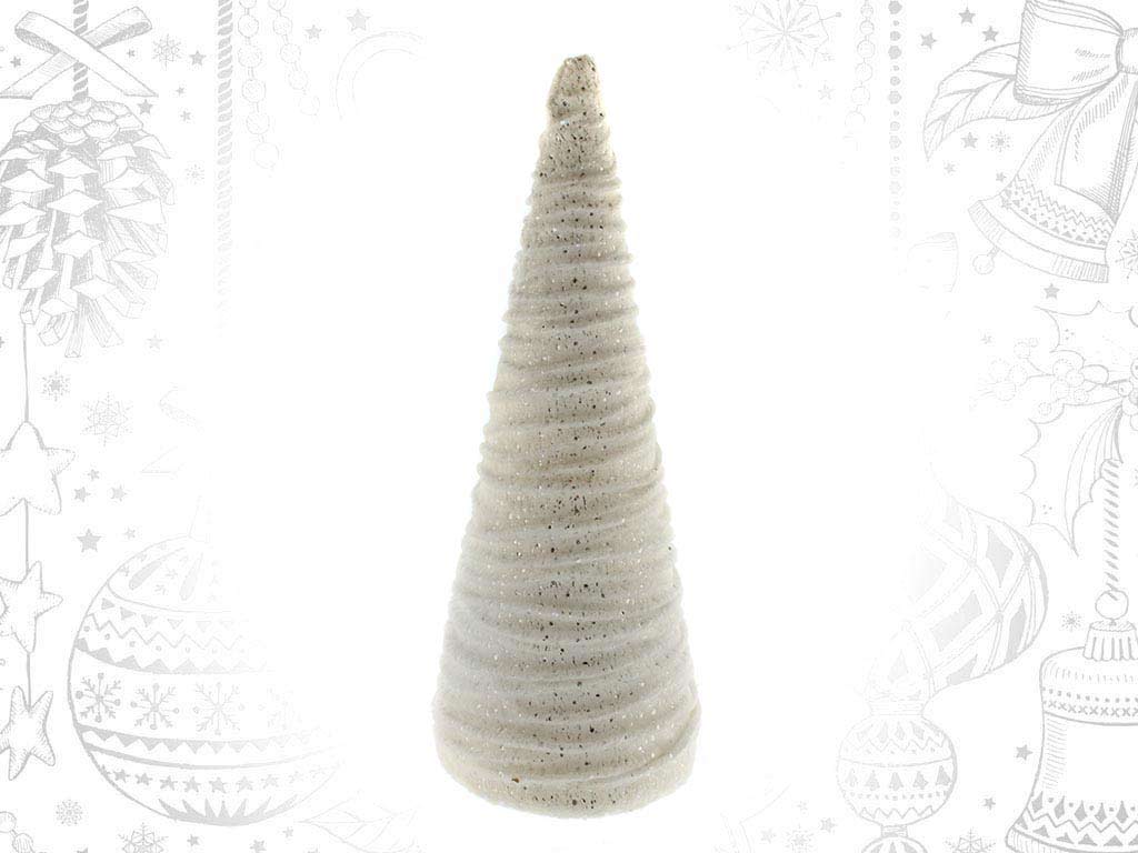 LARGE WHITE TREE CONE cod. 9318043